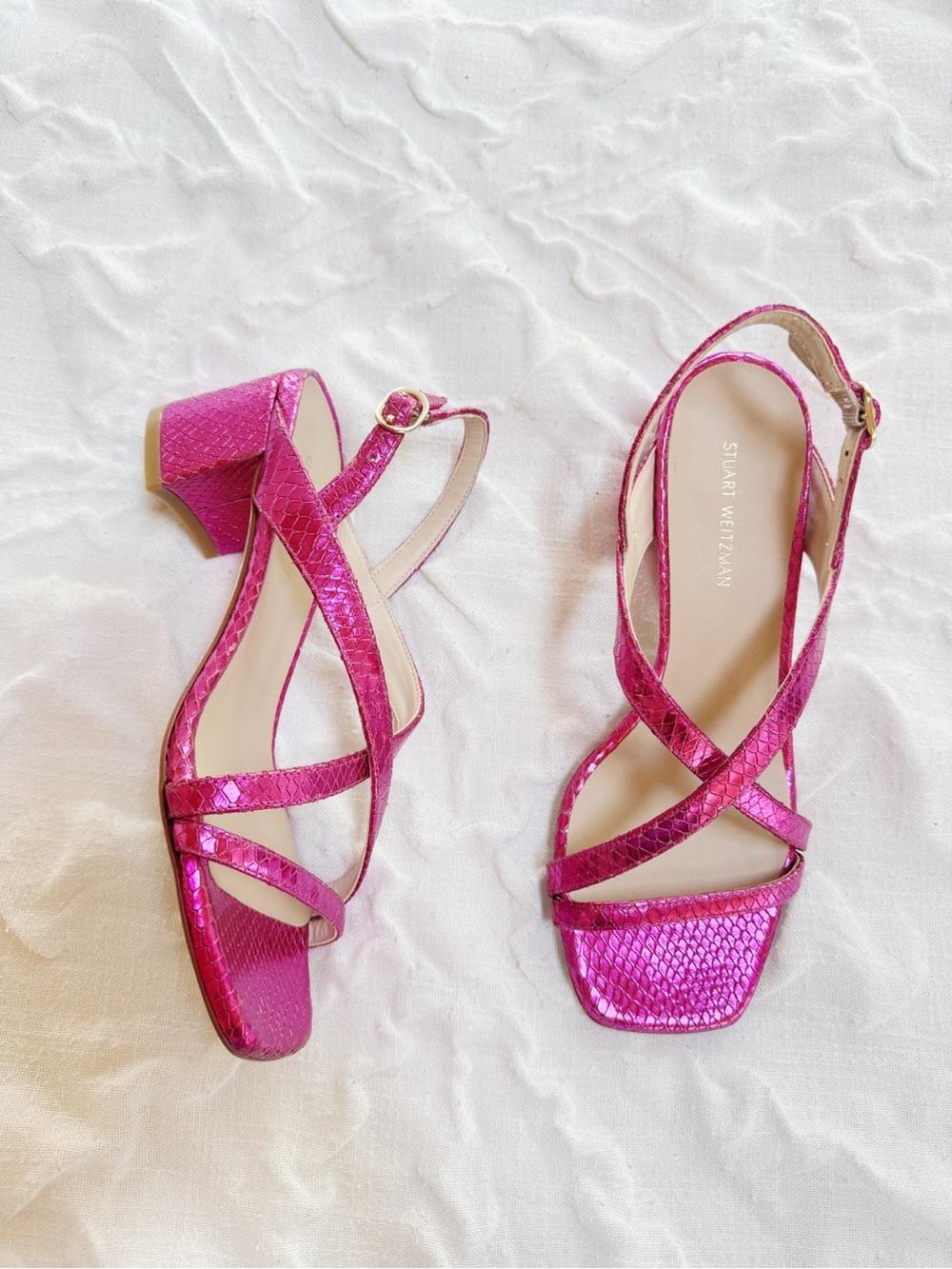 Stuart Weitzman Oasis 50
Block Sandal Size 5.5